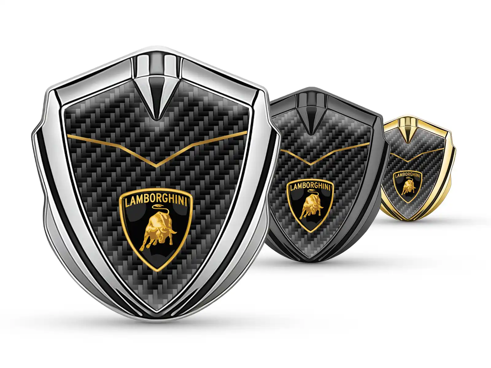 Lamborghini Metal Emblema Insignia Mínimo Forma Global Ajuste